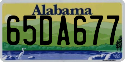 AL license plate 65DA677