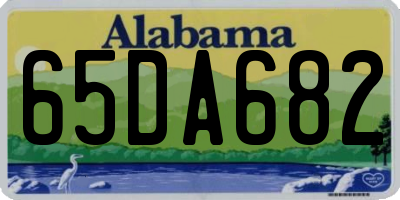 AL license plate 65DA682