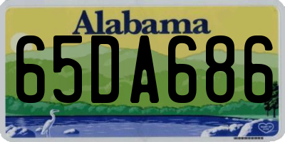AL license plate 65DA686