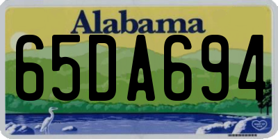 AL license plate 65DA694