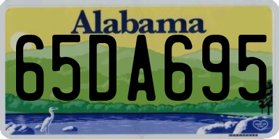 AL license plate 65DA695