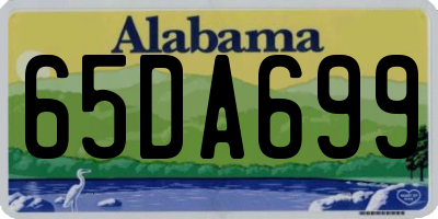 AL license plate 65DA699
