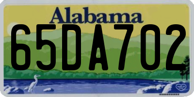 AL license plate 65DA702