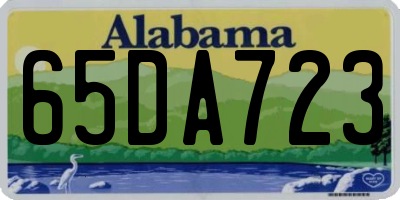 AL license plate 65DA723