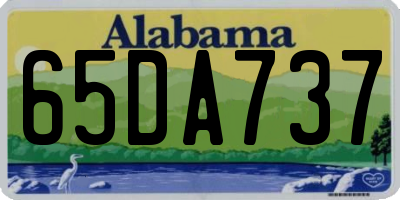 AL license plate 65DA737