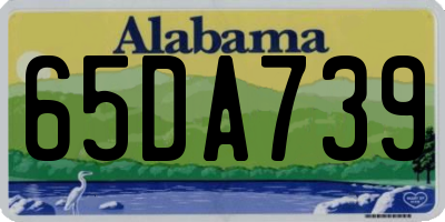 AL license plate 65DA739