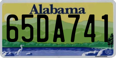 AL license plate 65DA741