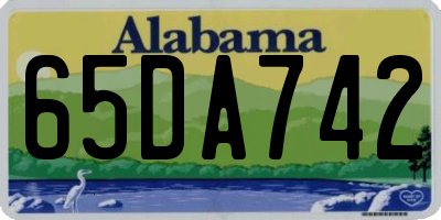 AL license plate 65DA742