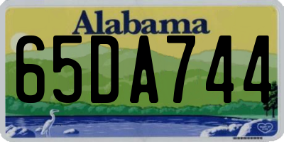 AL license plate 65DA744