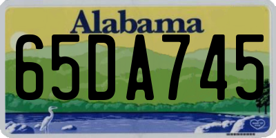 AL license plate 65DA745