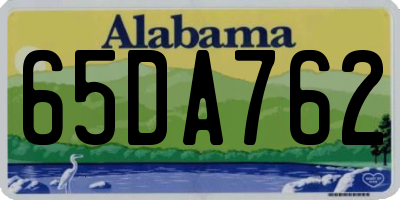 AL license plate 65DA762