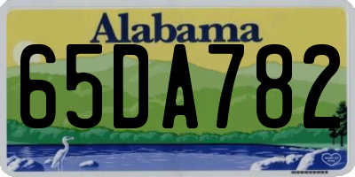 AL license plate 65DA782
