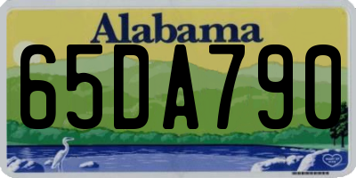 AL license plate 65DA790