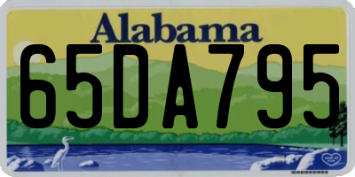 AL license plate 65DA795