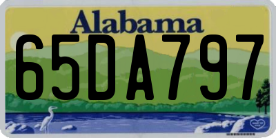 AL license plate 65DA797