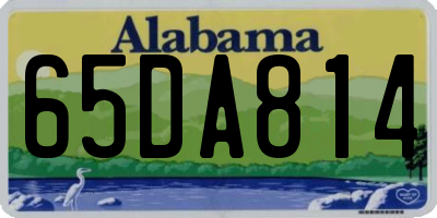 AL license plate 65DA814