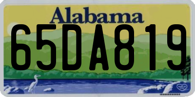 AL license plate 65DA819
