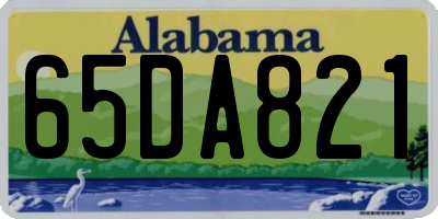 AL license plate 65DA821