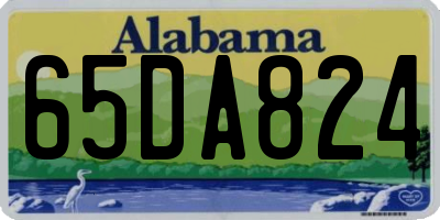 AL license plate 65DA824
