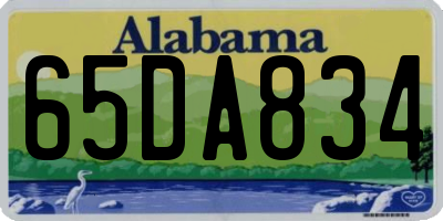 AL license plate 65DA834
