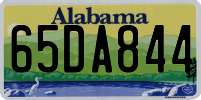 AL license plate 65DA844