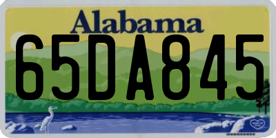 AL license plate 65DA845