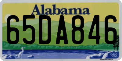 AL license plate 65DA846