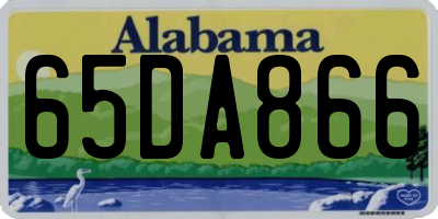 AL license plate 65DA866