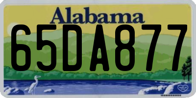 AL license plate 65DA877