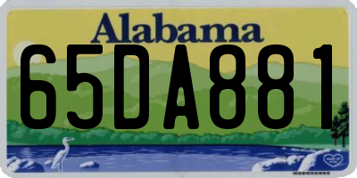 AL license plate 65DA881