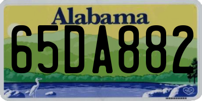 AL license plate 65DA882