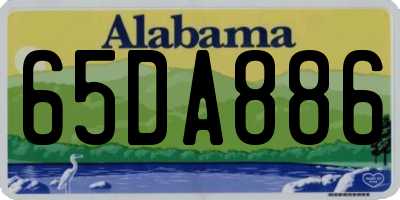 AL license plate 65DA886