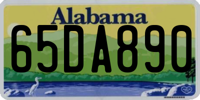 AL license plate 65DA890