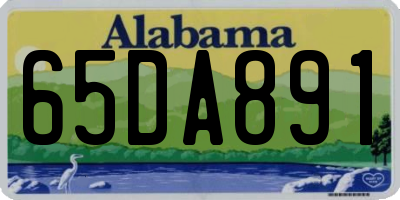 AL license plate 65DA891