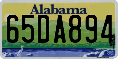 AL license plate 65DA894