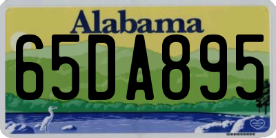 AL license plate 65DA895