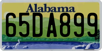 AL license plate 65DA899