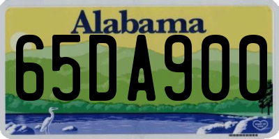AL license plate 65DA900