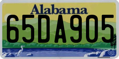 AL license plate 65DA905