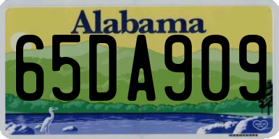 AL license plate 65DA909