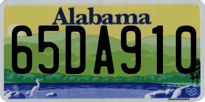 AL license plate 65DA910