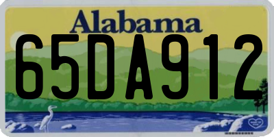 AL license plate 65DA912