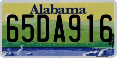 AL license plate 65DA916
