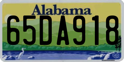 AL license plate 65DA918