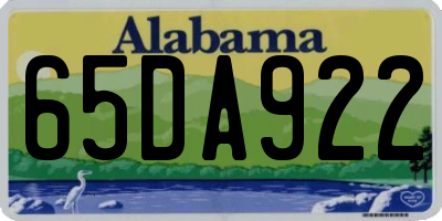 AL license plate 65DA922