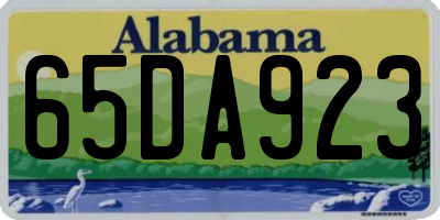 AL license plate 65DA923