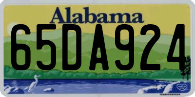 AL license plate 65DA924