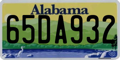 AL license plate 65DA932