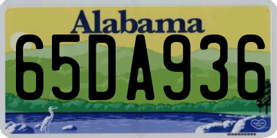 AL license plate 65DA936