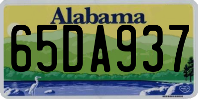 AL license plate 65DA937